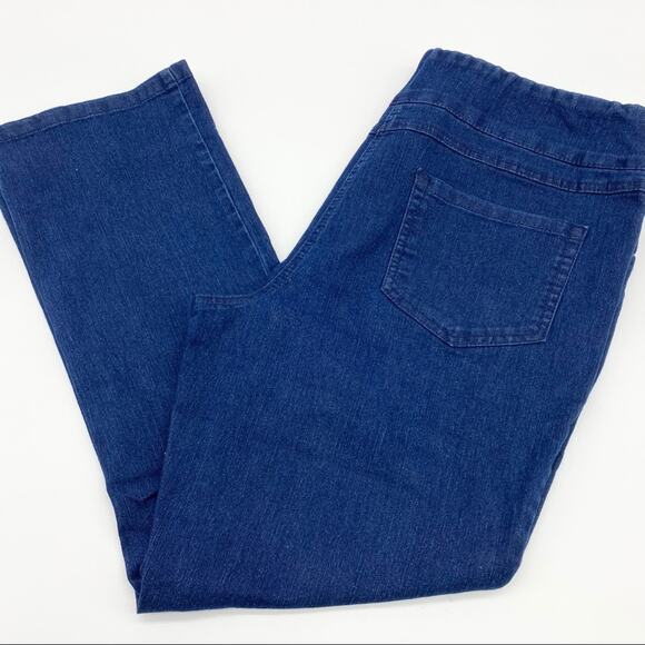 Blair High Plus Size 18 Jeans Rise Dark Wash Denim‎ Jeggings Pull On Stretchy - Picture 1 of 7